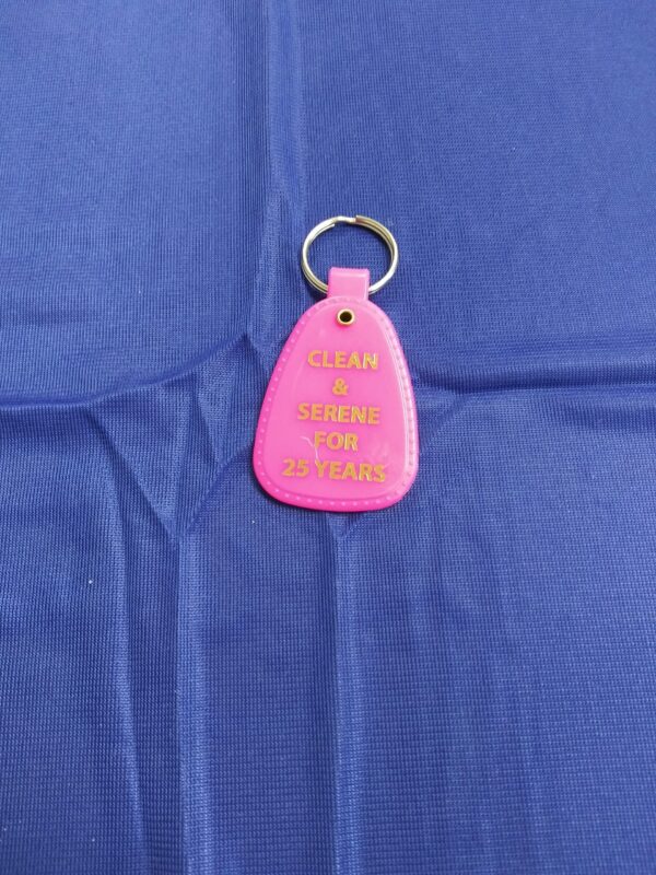 25 Year Pink Key Tag