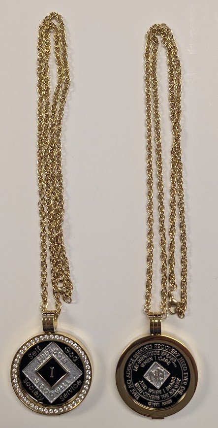 Bling/Crystalized Necklace Medallion Holder